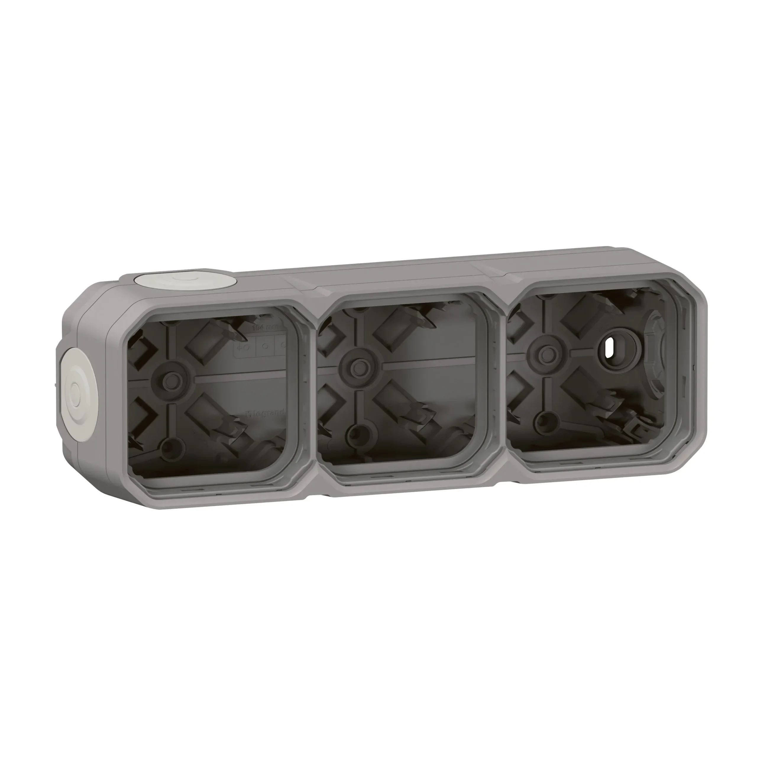 Legrand Legrand 069680L Plexo New 3-fach Gehäuse horizontal und vertikal in der Grau
