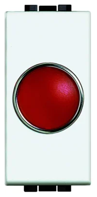 Bticino N4371R Leuchtsignal Rot für LED-Aggregate Weiß