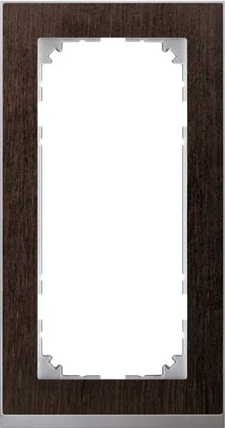 Merten Merten Decor-Rahmen 2-fach Wenge/aluminium MEG4025-3671