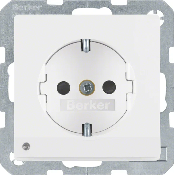 Berker Berker SCHUKO-Steckdose pows/sa LED-Orientierg-licht 41096089