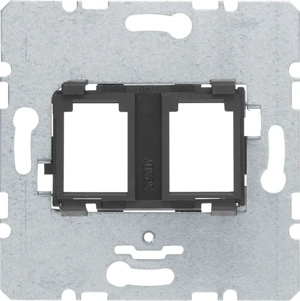 Berker Berker Tragplatte 2-fach für Modul-Einsätze schwarz 454202