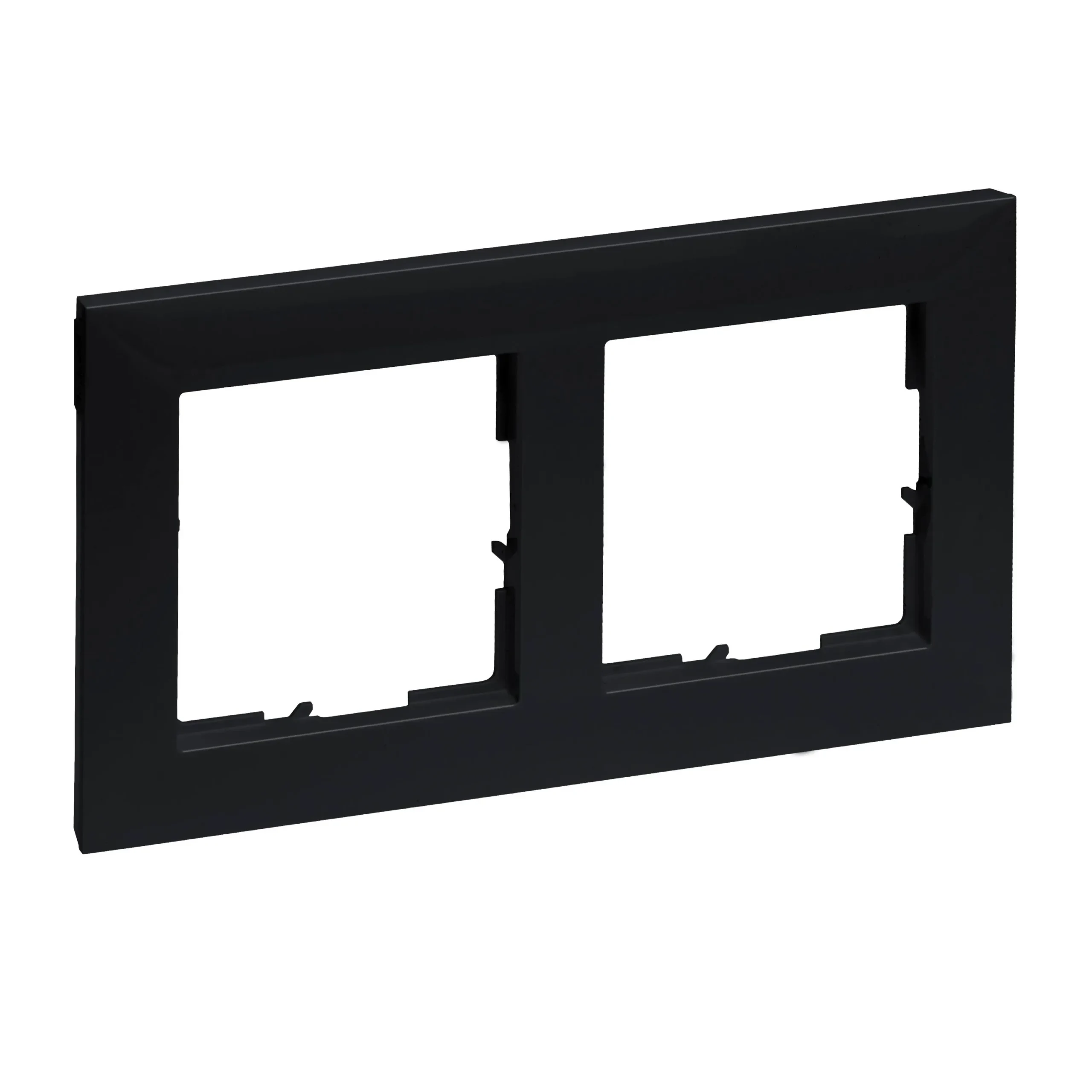 Legrand Legrand 765372 SEANO 2-fach Rahmen in der Farbausführung Schwarz lackiert