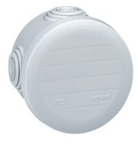 Legrand 092003 Plexo Abzweigdose rund D:70 Tiefe:45mm IP55 4Membrane RAL9010