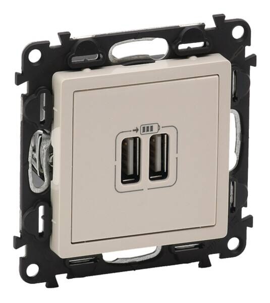 Legrand Legrand 753212 USB-Ladedose 2400mA Valena Life mandelweiß