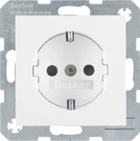 Bild vom Produkt: Berker SCHUKO-Steckdose pws/gl 47238989