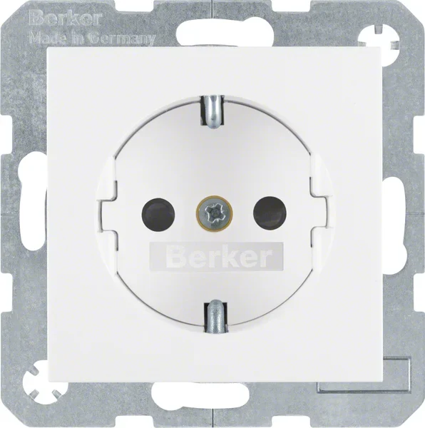 Berker Berker SCHUKO-Steckdose pws/gl 47238989