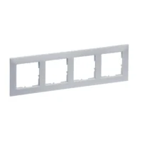 Legrand 765274 SEANO 4-fach Rahmen in der Farbausführung Aluminium lackiert