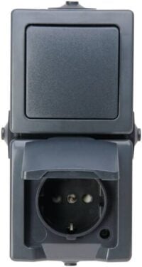 Kopp 138515009 NAUTIC Aus /wechselschalter Steckdosenkombination