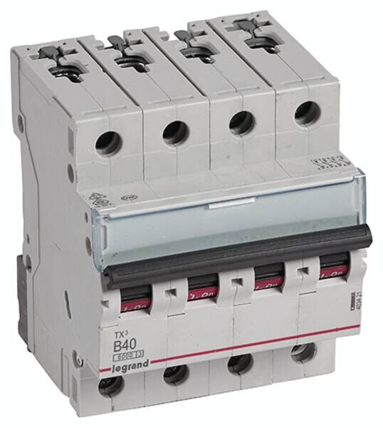Legrand 403421 TX3 LS-Schalter B 40A 4-polig 6kA 400VAC 4TE