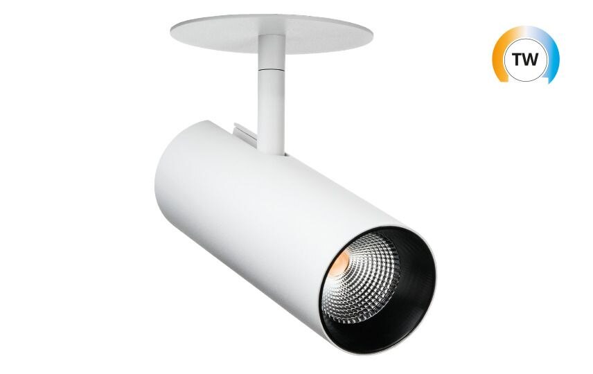 SG Leuchten SG LEUCHTEN LED-Einbaustrahler 13W Konverter 320726 dimmbar 1LED weiß 2000-4000K weiß 620lm
