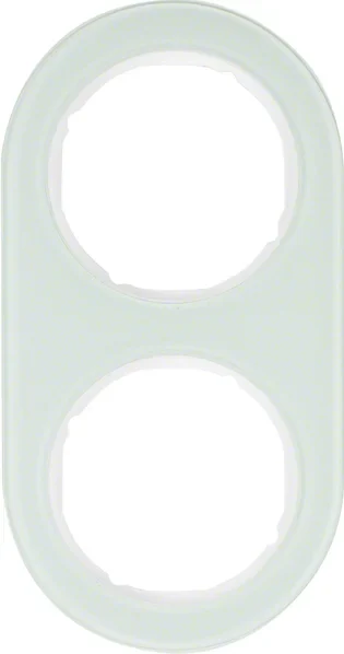 Berker Berker Rahmen Glas/pows 2-fach 10122009