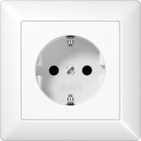 Jung SCHUKO Steckdose 16 A 250 V, alpinweiß AS 1521 WW