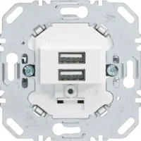 Berker USB Ladesteckdose 230V 2-fach 3A polarweiß 260209