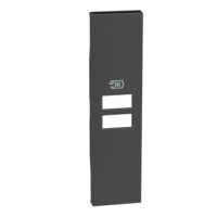BTicino KG13C LivingNow 1M Abdeckung für USB-Ladesteckdose 2USB-Buchsen Black