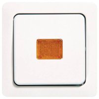 Jung 5561KOWW Abdeckung m.Licht- austrittsfenster orange CD alpinweiß
