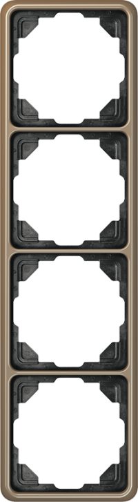 Jung CD584GB Rahmen 4fach gold-bronze
