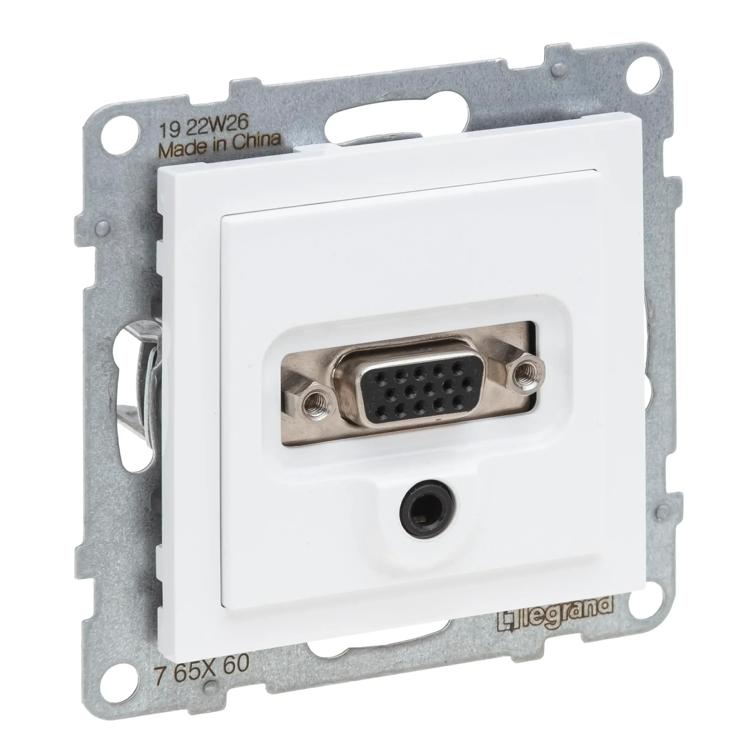 Legrand 765160 SEANO HD15 Anschlusseinheit +3mm Jack mit Abdeckung