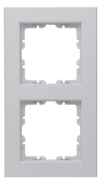 Kopp 402634007 HK07-Abdeckrahmen 2-fach Farbe:grau matt