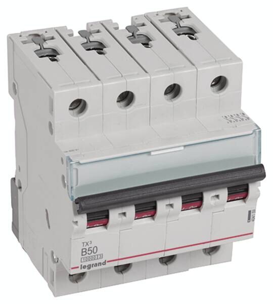 Legrand Legrand 404159 TX3 LS-Schalter B 50A 4-polig 10kA 400VAC 4TE