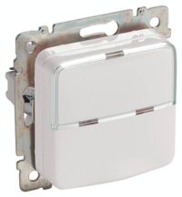 Legrand 776226 Steckdose (SL) Berührungsschutz Klappdeckel Beschriftungs feld Creo ultraweiß