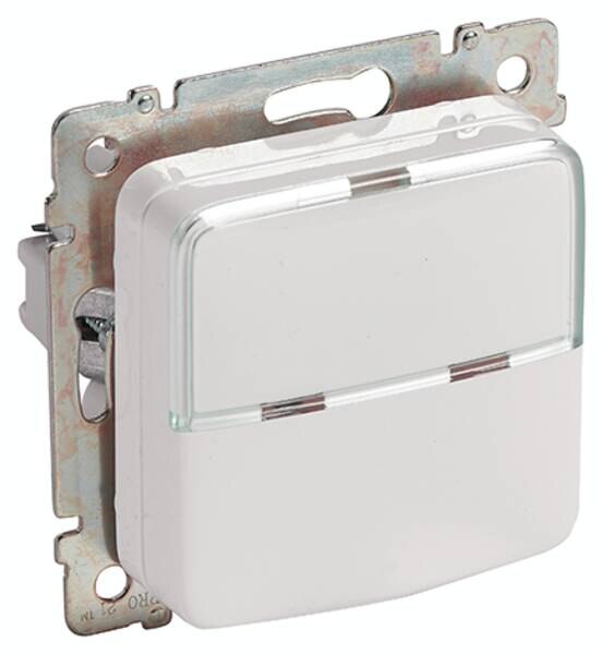 Legrand Legrand 776226 Steckdose (SL) Berührungsschutz Klappdeckel Beschriftungs feld Creo ultraweiß