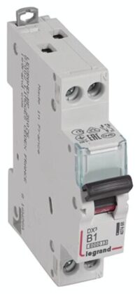 Legrand 407468 DX3 LS-Schalter B 1A 1-polig+N 6kA 230VAC 1TE