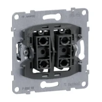 Legrand 765018 SEANO Einsatz Doppeltaster m.2 Wechselkontakten 10A