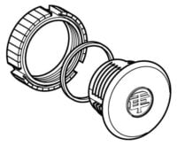 Schneider ZB2SZ3 Blindverschluss schwarz für Gehäuse od Hängetaster D22mm Metall