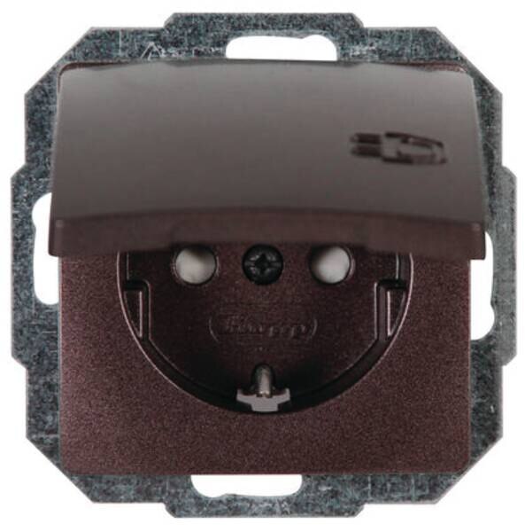 Kopp Kopp 920826067 Schutzkontaktsteckdose KS 16A 250V Paris palisander-braun