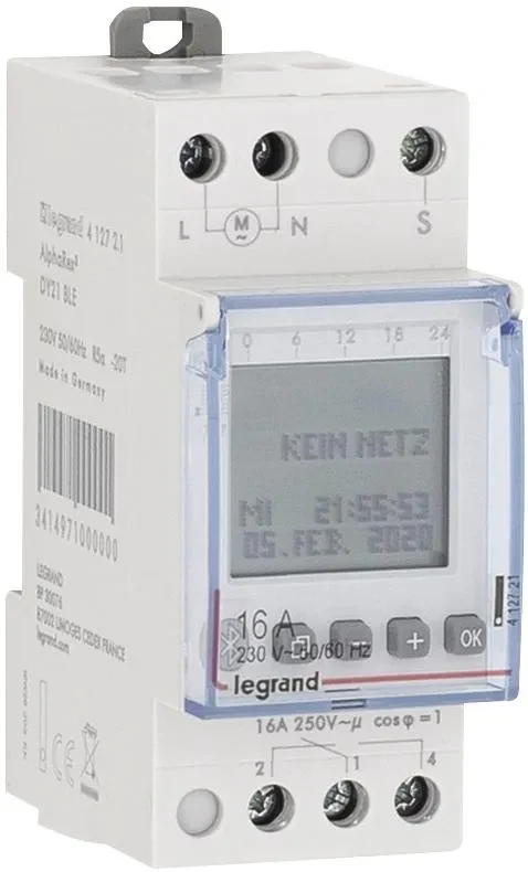 Legrand Legrand 412723 AlphaRex³ D21 ASTRO BLE 230VAC digital Astroschaltuhr 1-Kanal