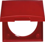 Berker Rahmen 1-fach m Klappdeckel ITG Flow rot 918282576
