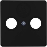 Kopp 334950185 PARIS Abdeckung für Antennensteckdose TV/RF mattschwarz