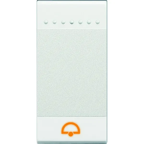 Legrand BTicino N4915DN LivingLight Symbolwippe 1M GLOCKE Weiß