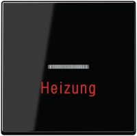 Jung A590BFHSW Wippe Heizung Notschalter m.Lichtleiter bruchs. Serie A schwarz