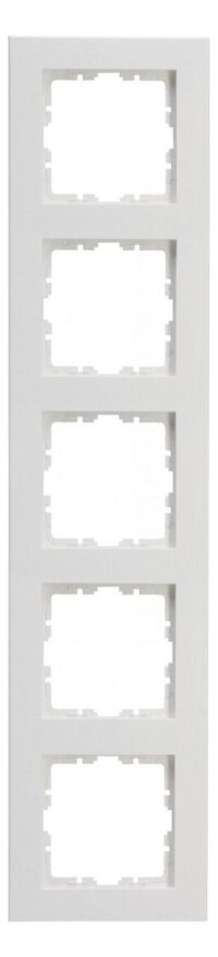 Kopp 407232008 HK07 PURE-Abdeckrahmen 5-fach Farbe:arktisweiß matt