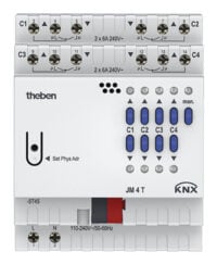 Theben Jalousieaktor 4-fach, ohne Erweiter. JM 4 T KNX