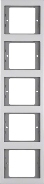 Berker Berker Rahmen aluminium 5-fach senkrecht 13537003