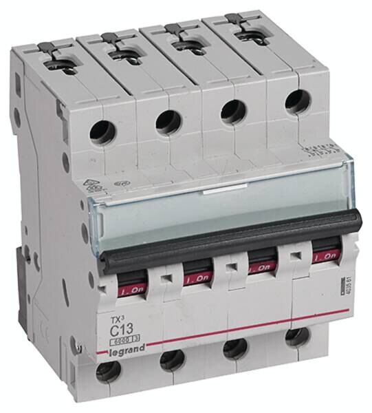 Legrand Legrand 403561 TX3 LS-Schalter C 13A 4-polig 6kA 400VAC 4TE