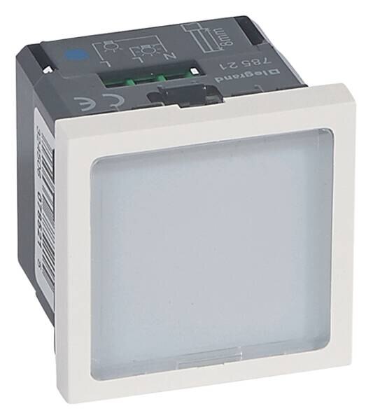 Legrand Legrand 078521 Signal 230V LED blau 2-modulig Mosaic ultaweiß