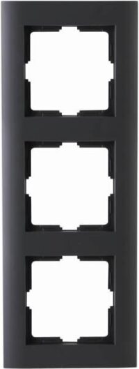 Kopp 402715083 ATHENIS UP-Feuchtraum 3-fach Abdeckrahmen IP44 Farbe:anthrazit