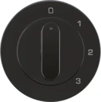 Berker Zentralstück mit Drehknopf 3S R.1/R.3 schw 1096204500
