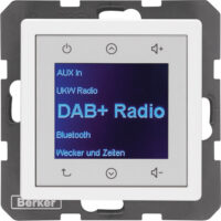 Berker 29846089 Radio Touch Unterputz DAB+Q.x polarweiss samt