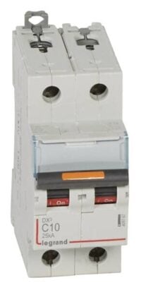 Legrand 409767 DX3 LS-Schalter C 10A 2-polig 25kA 400VAC 2TE