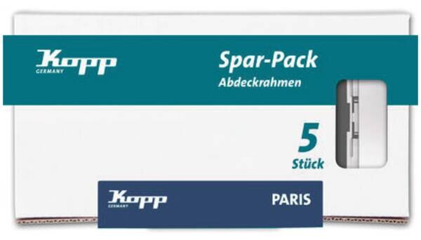 Kopp Kopp 402520010 5Abdeckrahm. 2-fach PAR silber