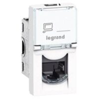 Legrand 076551 Datendose Kategorie5e 1xRJ45 ungeschirmt UTP 1M Mosaic weiß