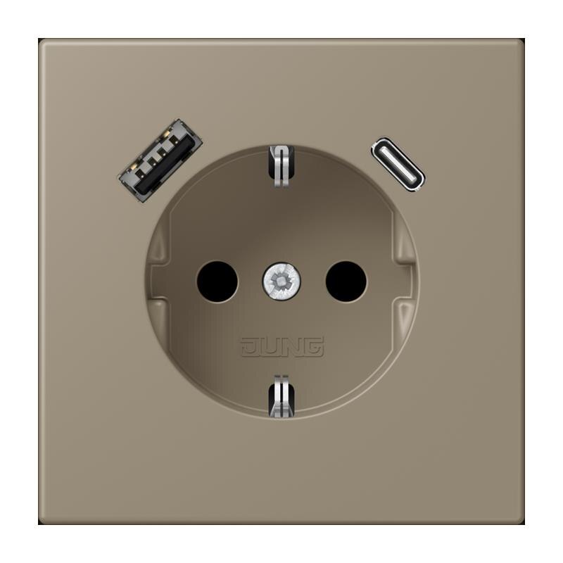 Jung Jung LC1520-15CA242 SCHUKO-Steckdose mit USB Typ AC LC32141