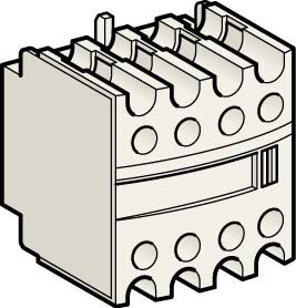 Schneider Schneider LADN31 Hilfsschalterblock 3S1Ö unverzögert frontseitig Schraub.