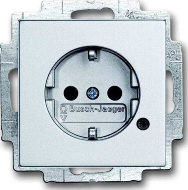Busch-Jaeger Busch-Jaeger SCHUKO(R) Steckdosen-Einsatz mit LED Kontrolllicht 20 EUCBL-83