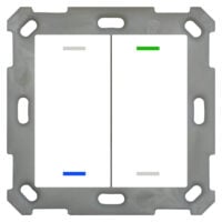 MDT technologies Taster Light 55 2-fach RGBW, reinweiß/glä, neutral BE-TAL5502.01