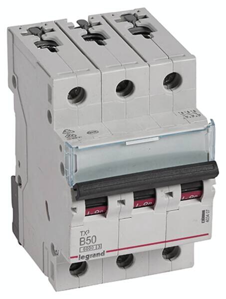 Legrand 403407 TX3 LS-Schalter B 50A 3-polig 6kA 400VAC 3TE